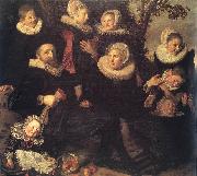 HALS, Frans Family Portrait in a Landscape oil painting reproduction